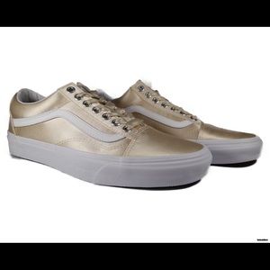 Satin blush/tan old skool vans